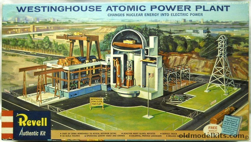 Revell 1/192 Westinghouse Atomic Power Plant - 'S' Issue, H1550-695 plastic model kit